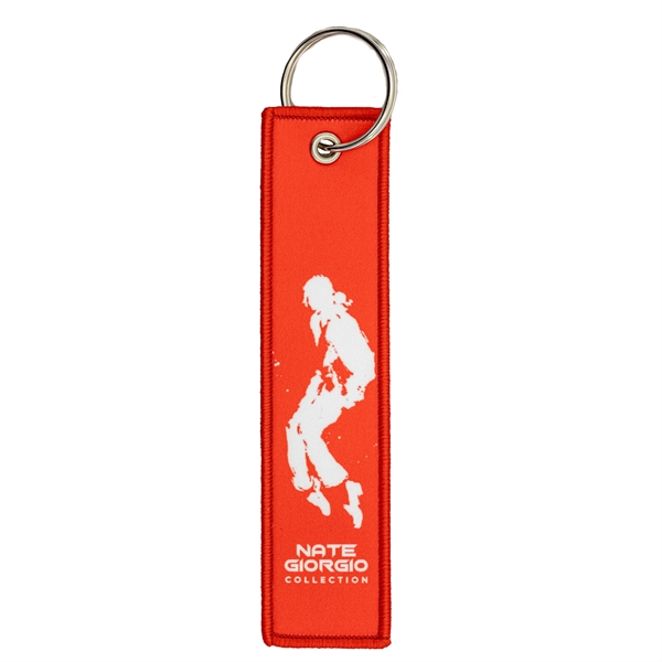 Polyester strap keychain with full color sublimated imprint and merrowed border.... from ASI 52263 EMT / EMT EASY