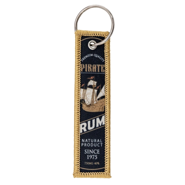 Polyester strap keychain with full color sublimated imprint and merrowed border.... from ASI 52263 EMT / EMT EASY