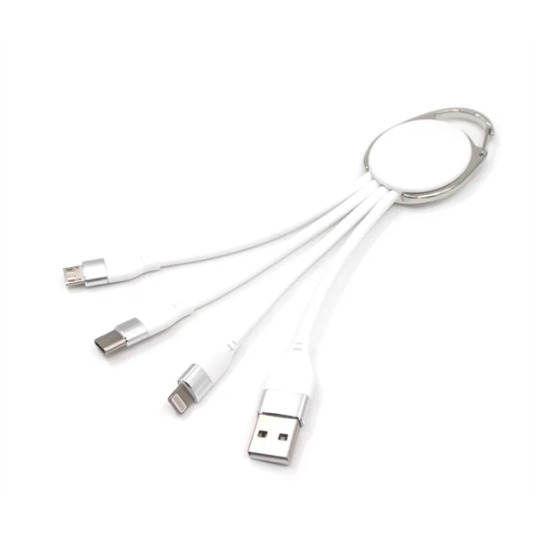 3-in-1 Keychain charging cable plus 1 color silkscreen imprint on 1... from ASI 37218 Athena Promo (tm)
