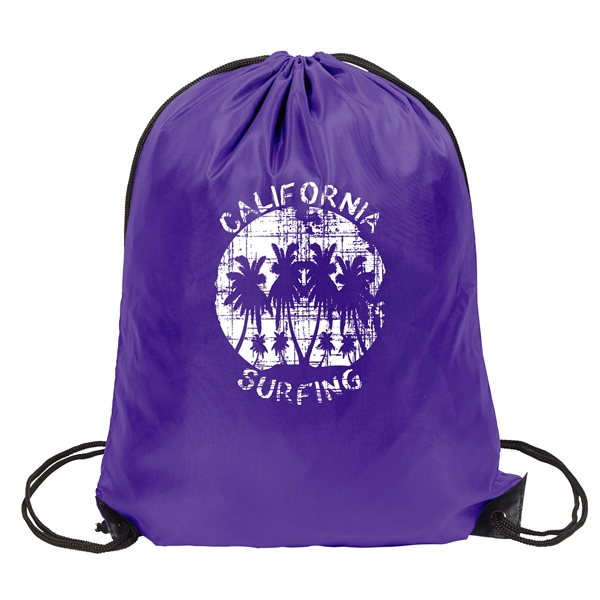 14" x 18" drawstring bag with reinforced eyelets and black strings.... from ASI 90807 Tekweld