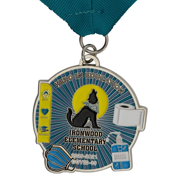 Die cast zinc alloy medals and medallions with 2D imprint and... from ASI 52263 EMT / EMT
