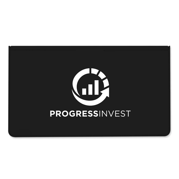 Checkbook cover made of vinyl measuring 3.43"H x 6.37"W with a... from ASI 54040 Fey Promo