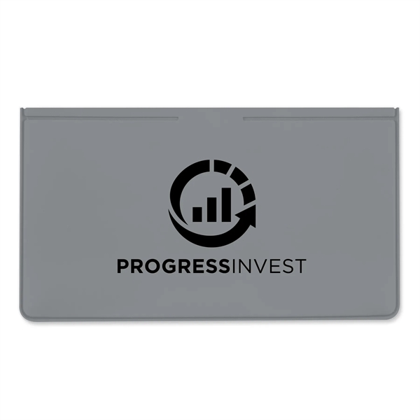 Checkbook cover made of vinyl measuring 3.43"H x 6.37"W with a... from ASI 54040 Fey Promo