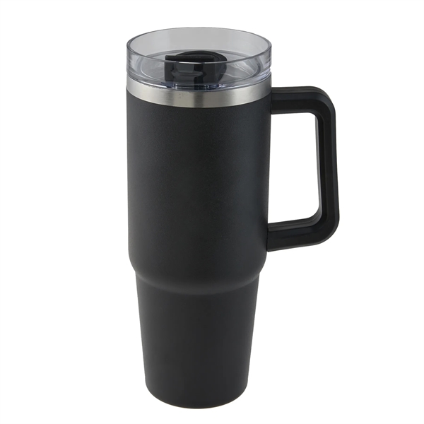 30 oz. stainless steel mug with double wall vacuum insulation, plastic... from ASI 52840 Evans Manufacturing