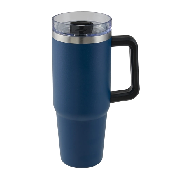 30 oz. stainless steel mug with double wall vacuum insulation, plastic... from ASI 52840 Evans Manufacturing