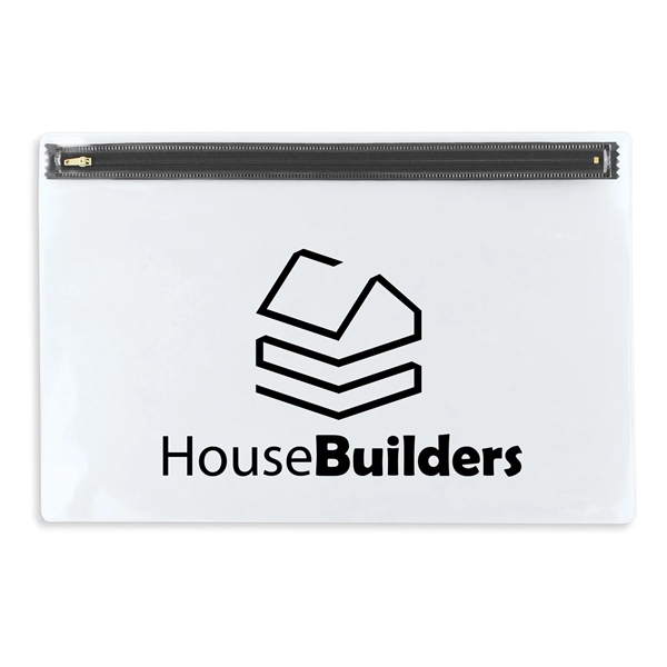 Vinyl portfolio measuring 10.43"H x 15.37"W with a nylon zipper.... from ASI 54040 Fey Promo