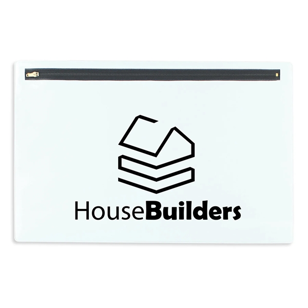 Vinyl portfolio measuring 10.43"H x 15.37"W with a nylon zipper.... from ASI 54040 Fey Promo