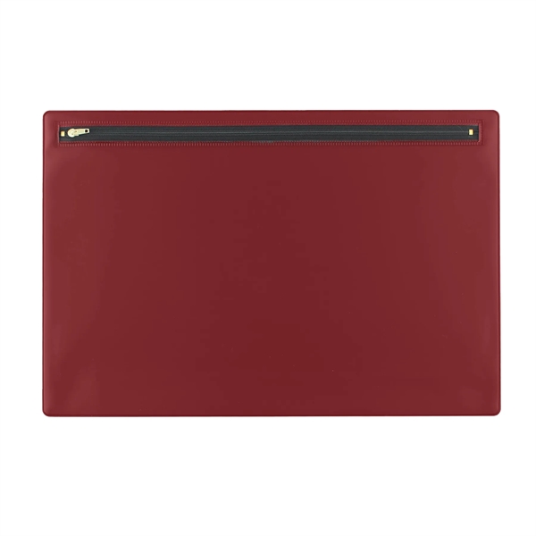 Vinyl portfolio measuring 10.43"H x 15.37"W with a nylon zipper.... from ASI 54040 Fey Promo