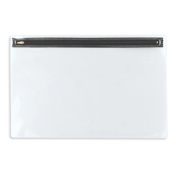 Vinyl portfolio measuring 10.43"H x 15.37"W with a nylon zipper.... from ASI 54040 Fey Promo