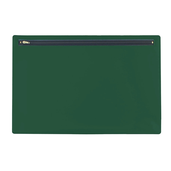 Vinyl portfolio measuring 10.43"H x 15.37"W with a nylon zipper.... from ASI 54040 Fey Promo