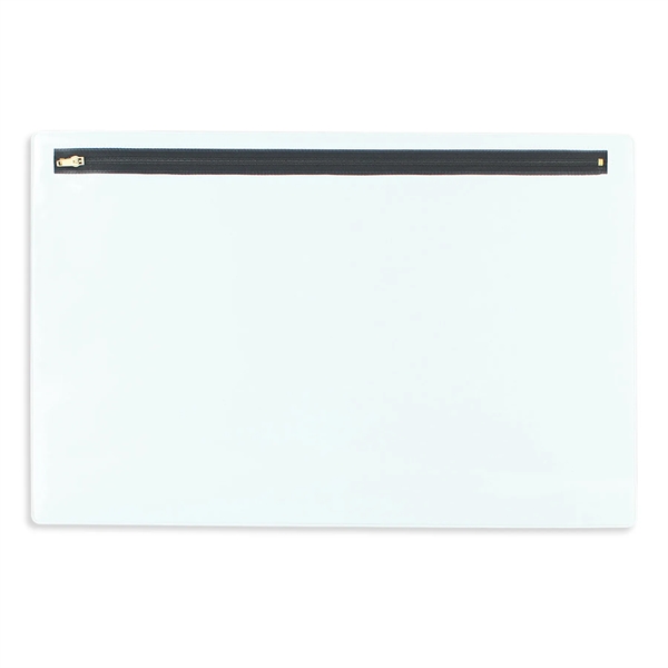 Vinyl portfolio measuring 10.43"H x 15.37"W with a nylon zipper.... from ASI 54040 Fey Promo