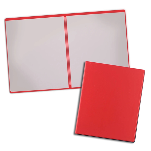 Two-pocket presentation folder made of vinyl with horizontal pockets at the... from ASI 54040 Fey Promo