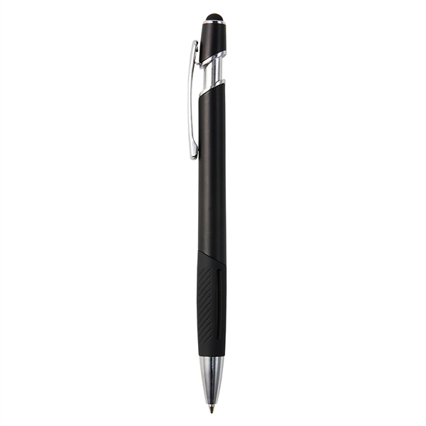 Plunger action pen with stylus tip on top, high-quality ink, comfort... from ASI 52840 Evans Manufacturing