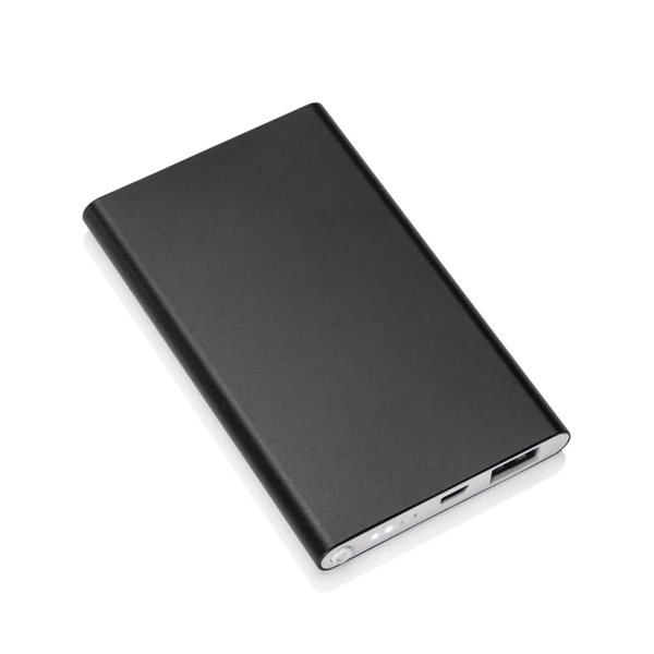 Sleek and Slim Aluminum power bank with single USB output and... from ASI 84592 St Regis Group