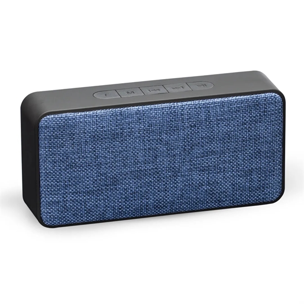 Stereo, universal wireless speaker in rubberized and fabric finish. Dual stereo... from ASI 84592 St Regis Group / St Regis Crystal