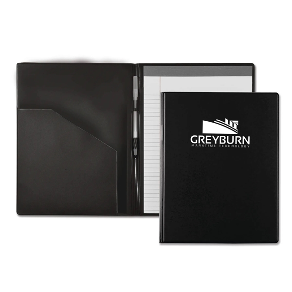 Standard writing pad measuring 12.18"H x 9.12"W with a vinyl cover... from ASI 54040 Fey Promo