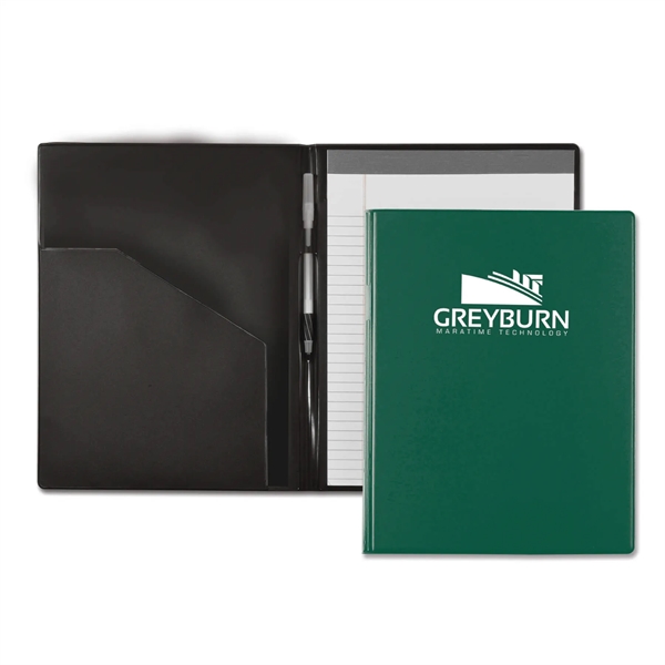 Standard writing pad measuring 12.18"H x 9.12"W with a vinyl cover... from ASI 54040 Fey Promo