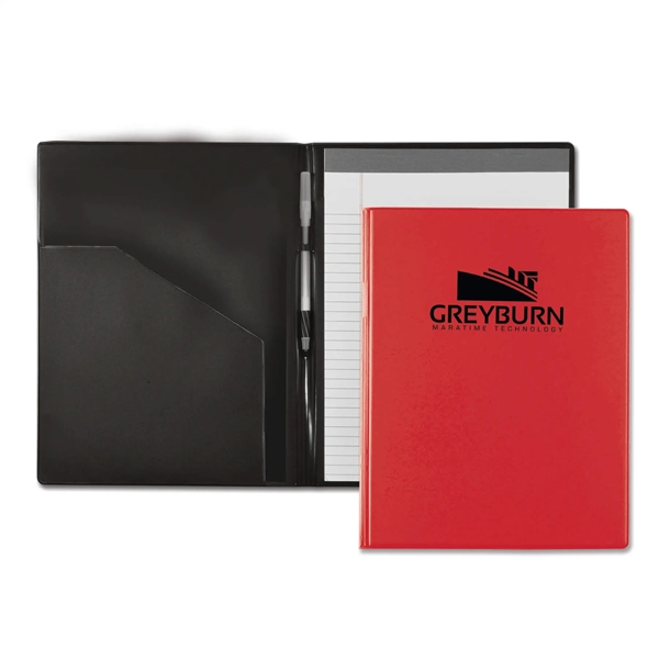 Standard writing pad measuring 12.18"H x 9.12"W with a vinyl cover... from ASI 54040 Fey Promo