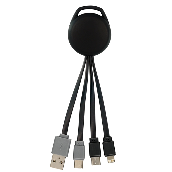COLOR LIGHT UP VIVID DUAL INPUT 3-IN-1 CHARGING CABLE... from ASI 30208 A P Specialties / AP Specialties