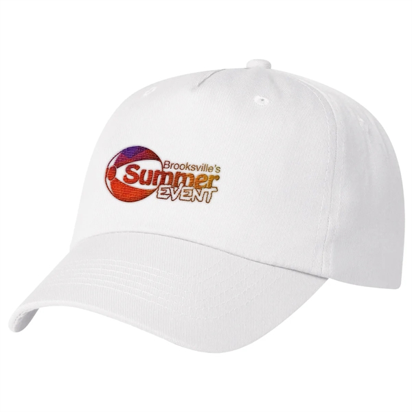 5 Panel Polyester Cap. 100% Polyester. 5 Panel, Medium Profile. Unstructured... from ASI 61125 Hit Promotional Products / Hit®
