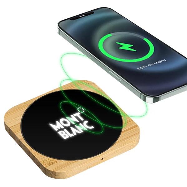 15W Bamboo Wireless Charger: Eco-conscious design, efficient charging, sustainable materials. Premium... from ASI 90154 Sunjoy Group Inc