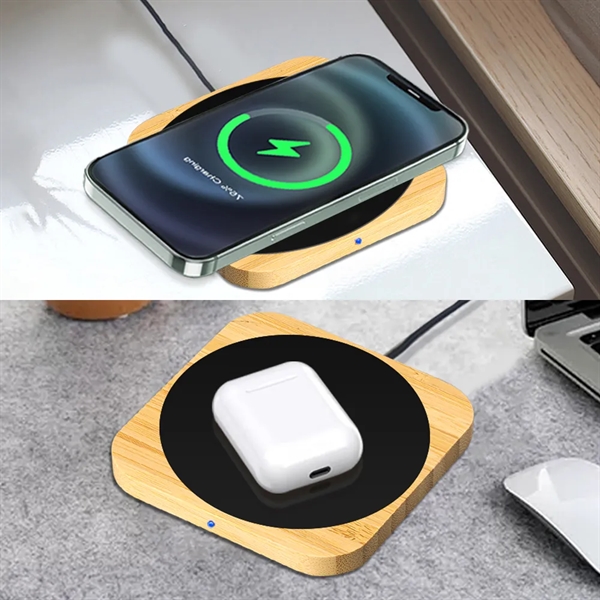 15W Bamboo Wireless Charger: Eco-conscious design, efficient charging, sustainable materials. Premium... from ASI 90154 Sunjoy Group Inc