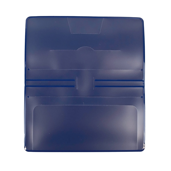 Checkbook cover made of vinyl measuring 3.43"H x 6.37"W with a... from ASI 54040 Fey Promo