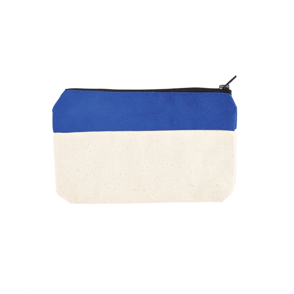 Cotton canvas zipper case with two-tone design.... from ASI 34063 alphabroder
