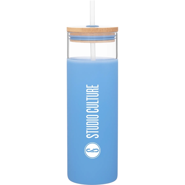 25 oz single wall borosilicate glass tumbler with matching push-on lid... from ASI 51197 ETS Express, LLC