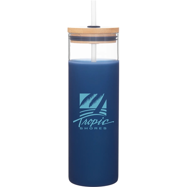 25 oz single wall borosilicate glass tumbler with matching push-on lid... from ASI 51197 ETS Express, LLC