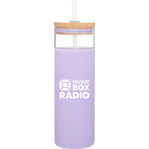 25 oz single wall borosilicate glass tumbler with matching push-on lid... from ASI 51197 ETS Express, LLC