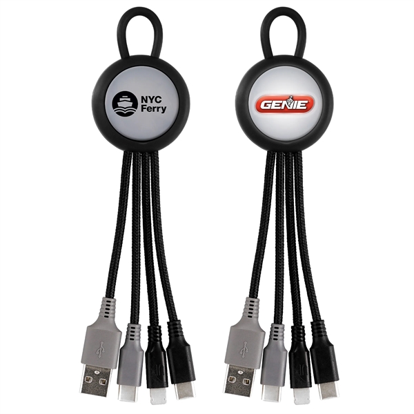 LIGHT UP LOOP DUAL INPUT 3-IN-1 CHARGING CABLE... from ASI 30208 A P Specialties / AP Specialties
