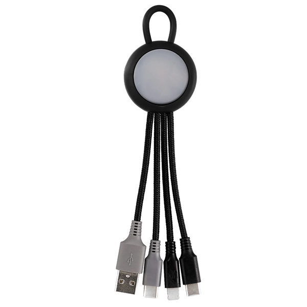 LIGHT UP LOOP DUAL INPUT 3-IN-1 CHARGING CABLE... from ASI 30208 A P Specialties / AP Specialties