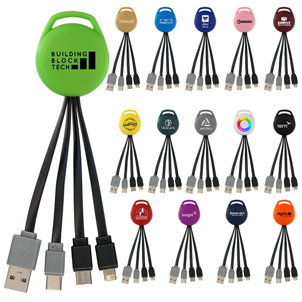 VIVID DUAL INPUT 3-IN-1 CHARGING CABLE... from ASI 30208 A P Specialties / AP Specialties