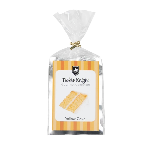 Single serve cake mix gift with bow in yellow or chocolate.... from ASI 61125 Hit Promotional Products / Hit®