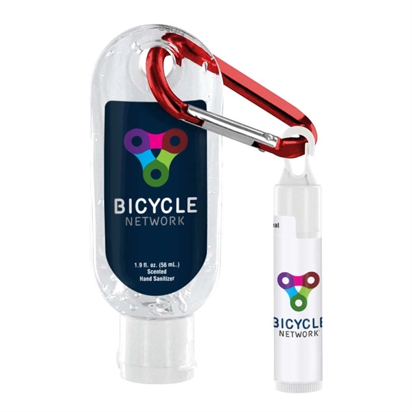1.9 oz. bottle of gel hand sanitizer with a carabiner and... from ASI 88060 Snugz/USA Inc / SnugZ USA®