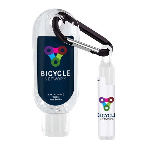 1.9 oz. bottle of gel hand sanitizer with a carabiner and... from ASI 88060 Snugz/USA Inc / SnugZ USA®