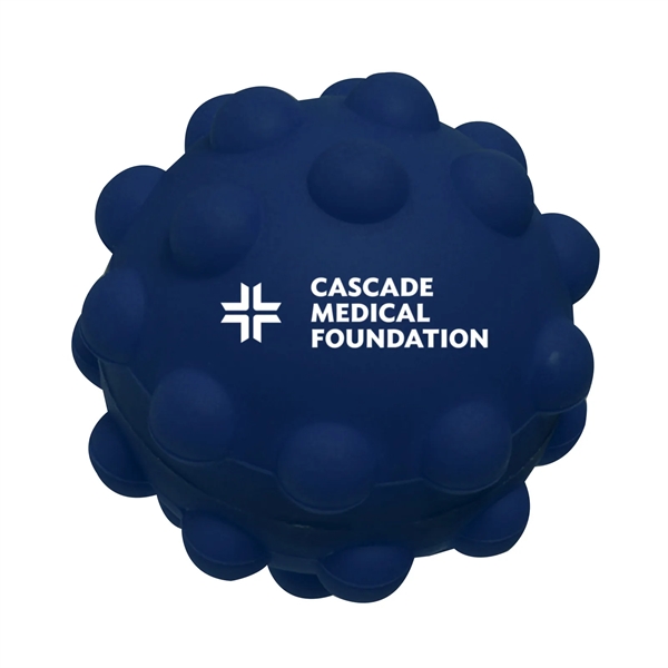 2.5" x 2.5" x 2.5" Push Pop silicone fidget ball with... from ASI 63549 Jornik Manufacturing Corp