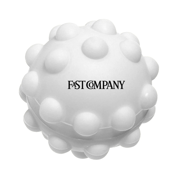 2.5" x 2.5" x 2.5" Push Pop silicone fidget ball with... from ASI 63549 Jornik Manufacturing Corp