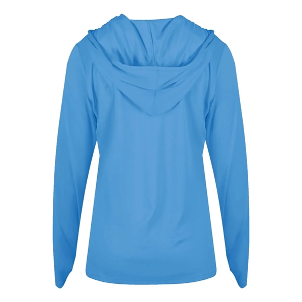 Long sleeve ladies hooded t-shirt... from ASI 84358 S&S Activewear