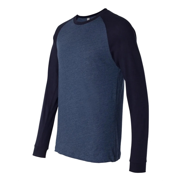 Adult long sleeve raglan baseball t-shirt. Blank product.... from ASI 84358 S&S Activewear