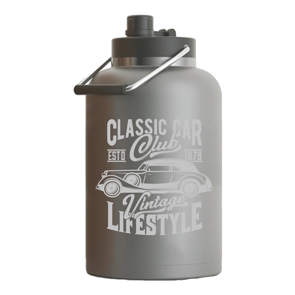 RTIC one gallon insulated stainless steel jug with spill-proof lid, wide... from ASI 74601 Calico