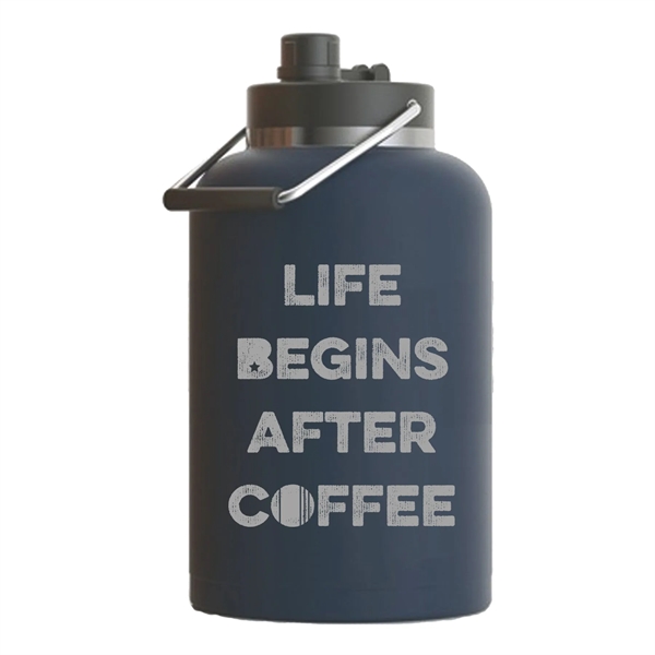 RTIC one gallon insulated stainless steel jug with spill-proof lid, wide... from ASI 74601 Calico