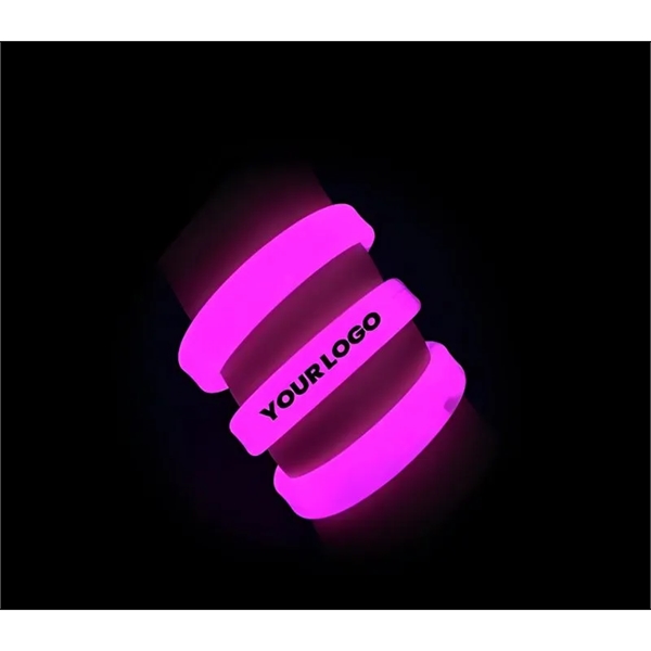 3/5 inch Glow In The Dark Silicone Wristband plus 1 color... from ASI 37218 Athena Promo (tm)