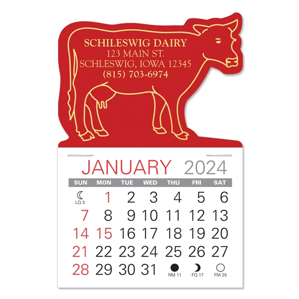 Cow Shape Value Stick Vinyl Self-Adhesive Calendars stick in 24 shapes... from ASI 95280 Warwick Publishing Co / Warwick