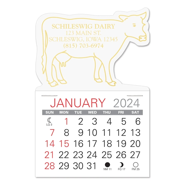 Cow Shape Value Stick Vinyl Self-Adhesive Calendars stick in 24 shapes... from ASI 95280 Warwick Publishing Co / Warwick
