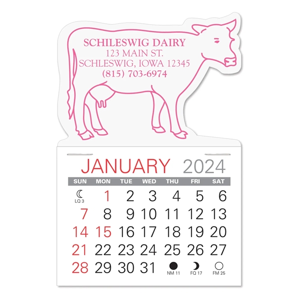 Cow Shape Value Stick Vinyl Self-Adhesive Calendars stick in 24 shapes... from ASI 95280 Warwick Publishing Co / Warwick