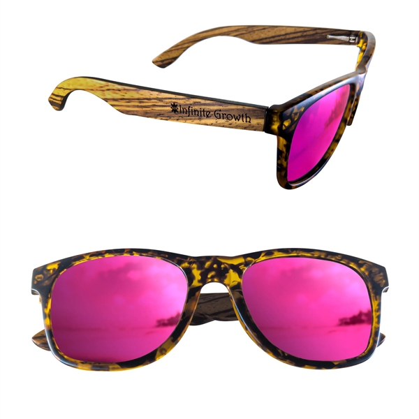 Sunglasses with a tortoise design and wooden arms.... from ASI 90807 Tekweld