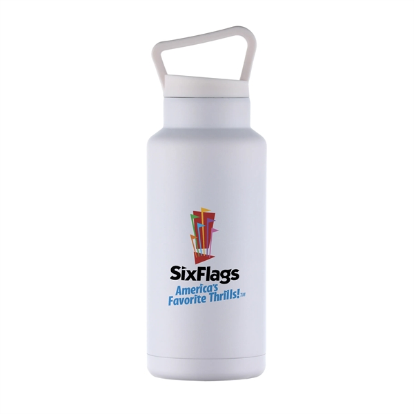 36-ounce bottle with double-walled insulation, carrying handle and screw-on lid.... from ASI 90807 Tekweld