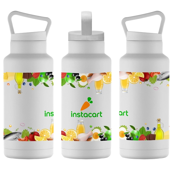 36-ounce bottle with double-walled insulation, carrying handle and screw-on lid.... from ASI 90807 Tekweld